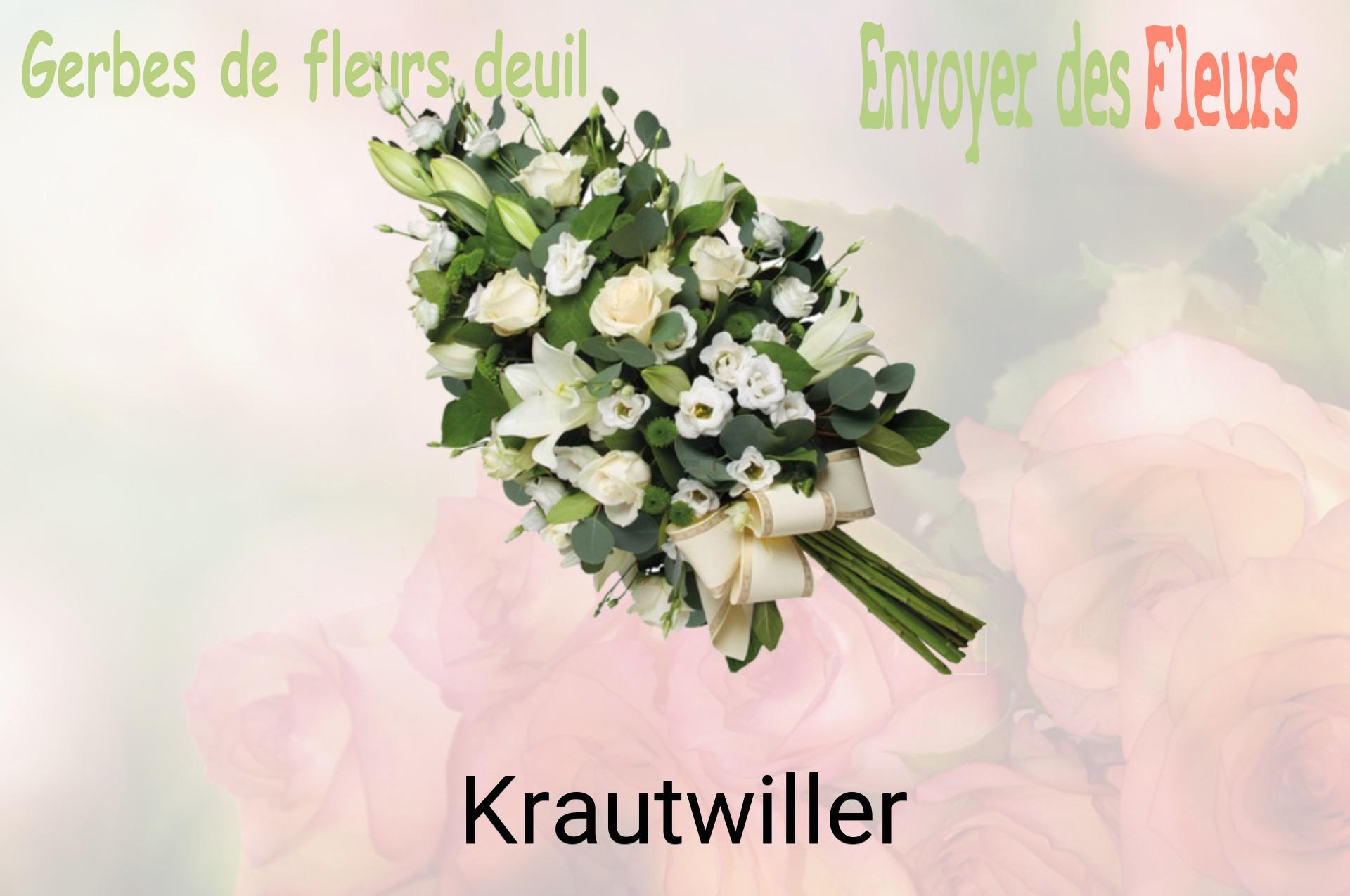 Gerbe de fleurs de deuil livrée à Krautwiller